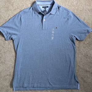 Tommy Hilfiger Blue Polo Casual Preppy Shirt New XL Tall XLT
